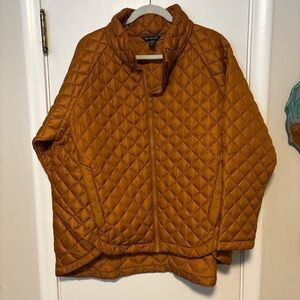 Athleta Quilted Orange Jacket